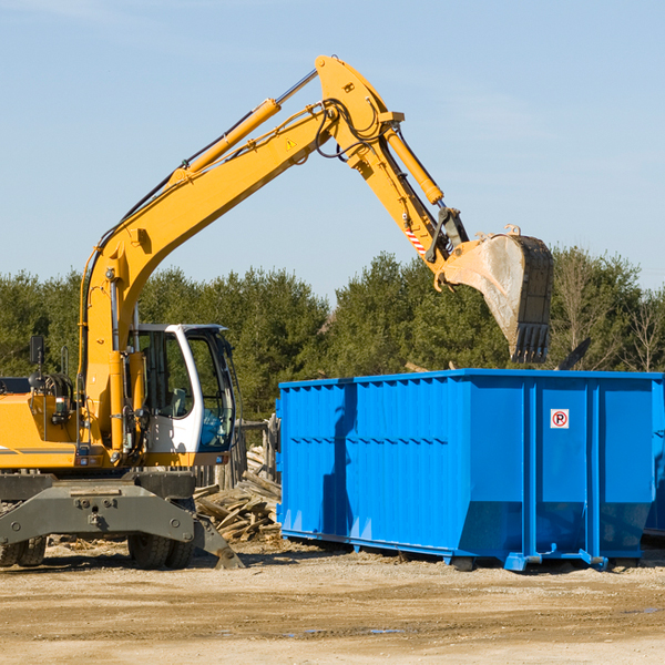 what happens if the residential dumpster is damaged or stolen during rental in Holloway MN